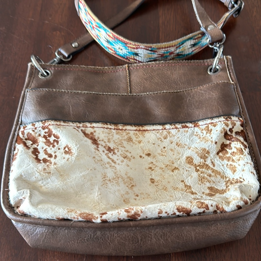 Justin boots crossbody bag cowboy cowgirl western cow print